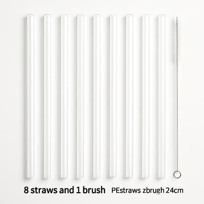 Eco-Friendly Reusable Silicone Straws for Sustainable Sipping