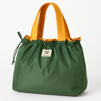 Eco-Friendly Turquoise Reusable Drawstring Tote Bag