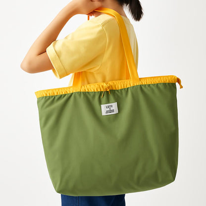 Eco-Friendly Turquoise Reusable Drawstring Tote Bag