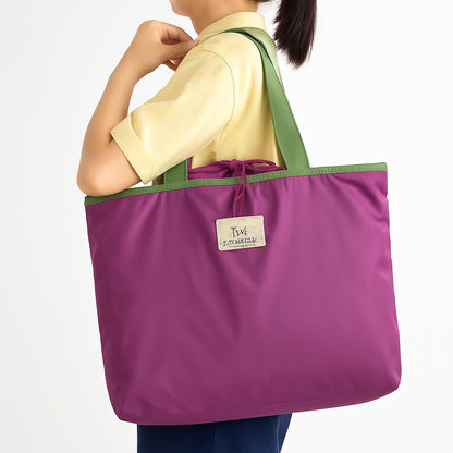 Eco-Friendly Turquoise Reusable Drawstring Tote Bag