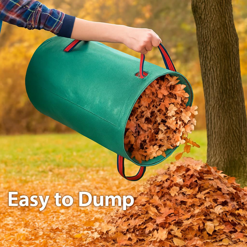 Eco-Friendly Heavy Duty Garden Waste Bags with Handles