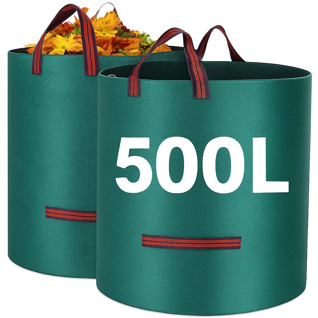 Eco-Friendly Heavy Duty Garden Waste Bags with Handles