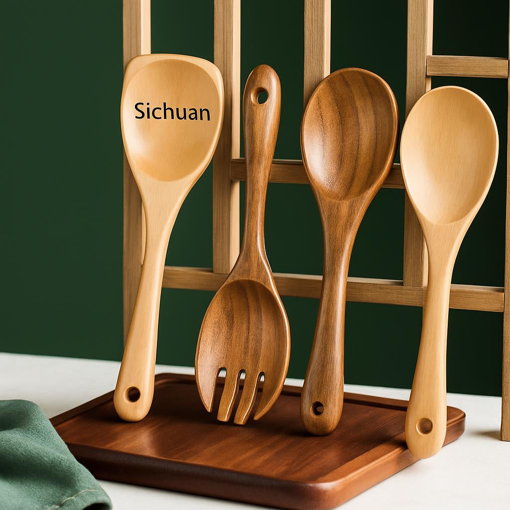 Eco-Friendly Wooden Multi-Purpose Spork
