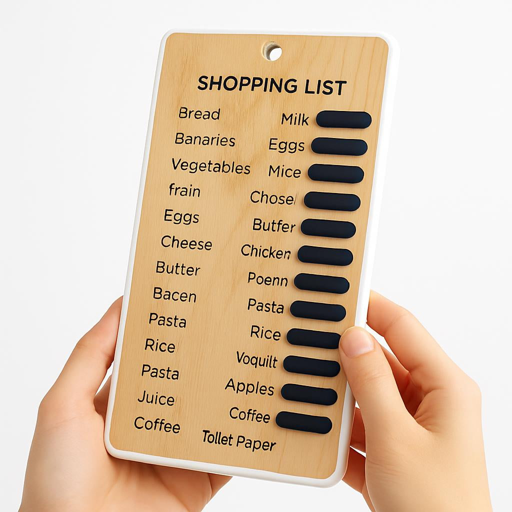 Eco-Friendly Reusable Memory Shopping List Reminder Board