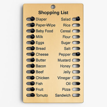 Eco-Friendly Reusable Memory Shopping List Reminder Board