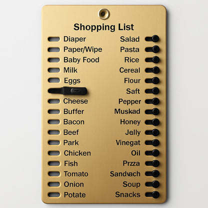 Eco-Friendly Reusable Memory Shopping List Reminder Board