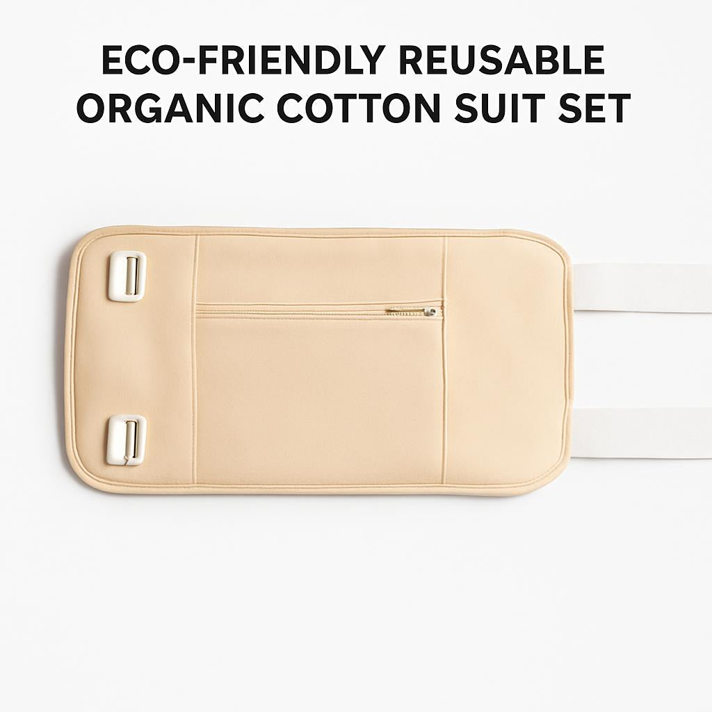 Eco-Friendly Reusable Organic Cotton Suit Set