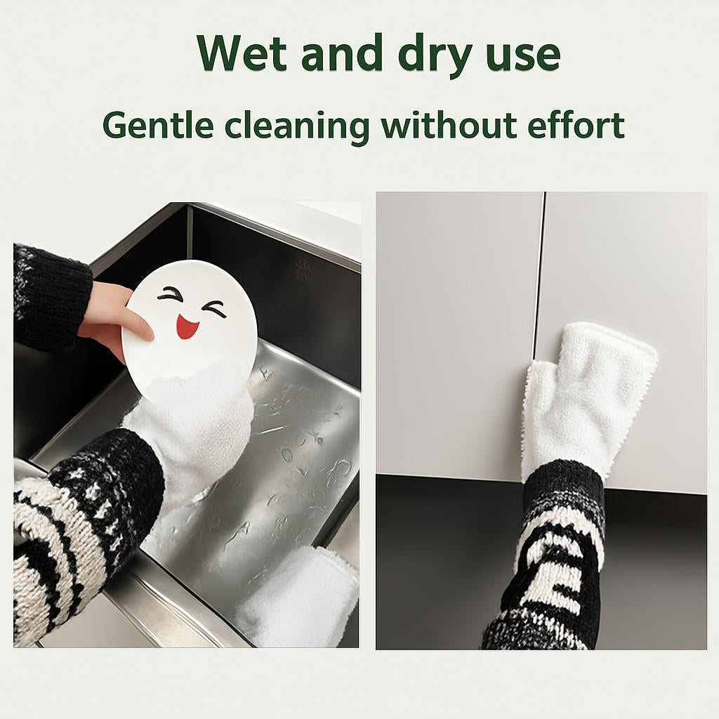 Eco-Friendly Bamboo Fiber Cleaning Gloves