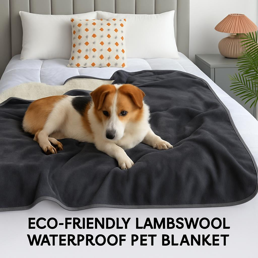 Eco-Friendly Lambswool Waterproof Pet Blanket