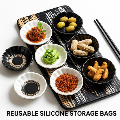 Eco-Friendly Kitchen Companion: Reusable Silicone Storage Bags