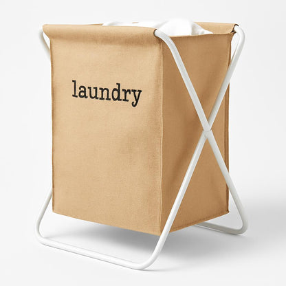 Eco-Friendly Foldable Jute Laundry Basket - Large Capacity