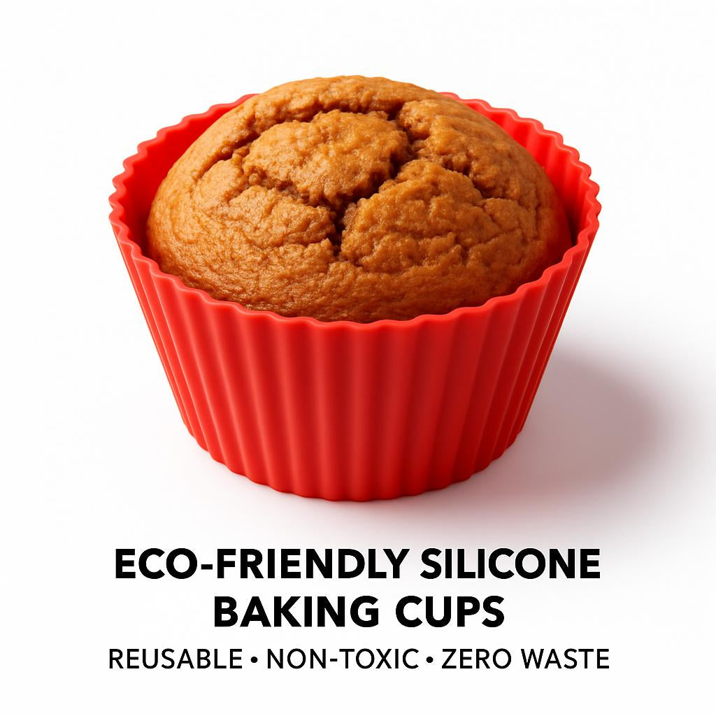 Eco-Friendly Silicone Baking Cups - Reusable, Non-Toxic, Zero-Waste