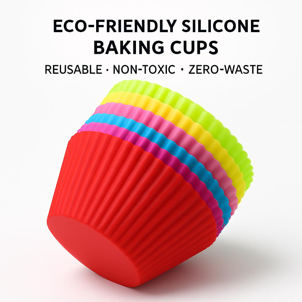 Eco-Friendly Silicone Baking Cups - Reusable, Non-Toxic, Zero-Waste