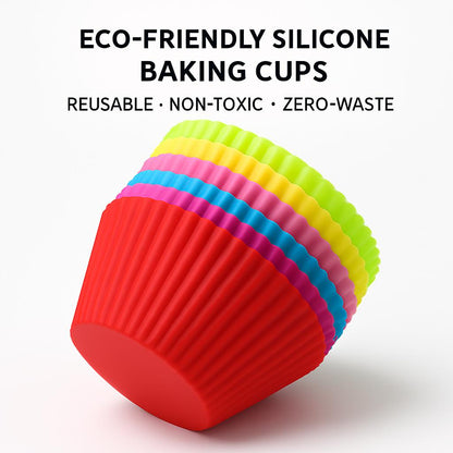 Eco-Friendly Silicone Baking Cups - Reusable, Non-Toxic, Zero-Waste