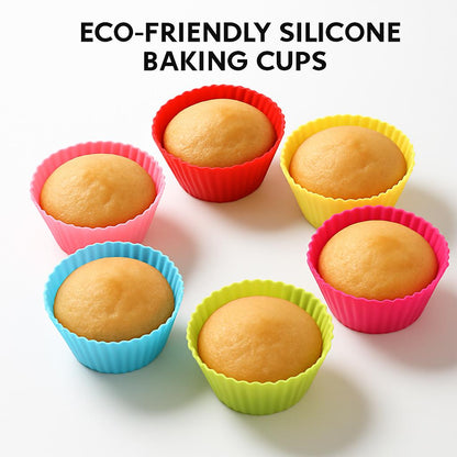 Eco-Friendly Silicone Baking Cups - Reusable, Non-Toxic, Zero-Waste