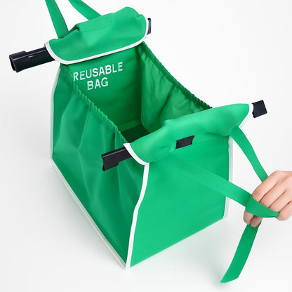 Eco-Friendly Reusable Green Shopping Bag for Groceries