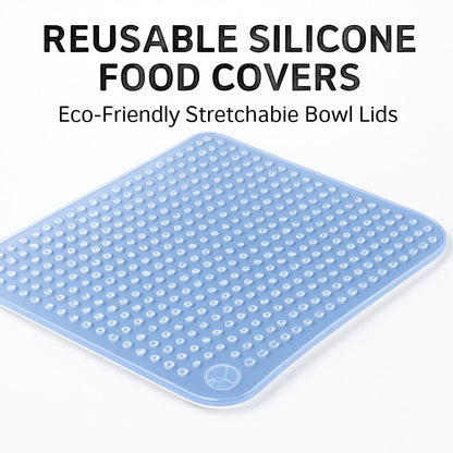 Reusable Silicone Food Covers - Eco-Friendly Stretchable Bowl Lids