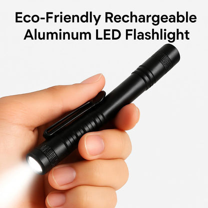 Eco-Friendly Rechargeable Aluminum LED Flashlight