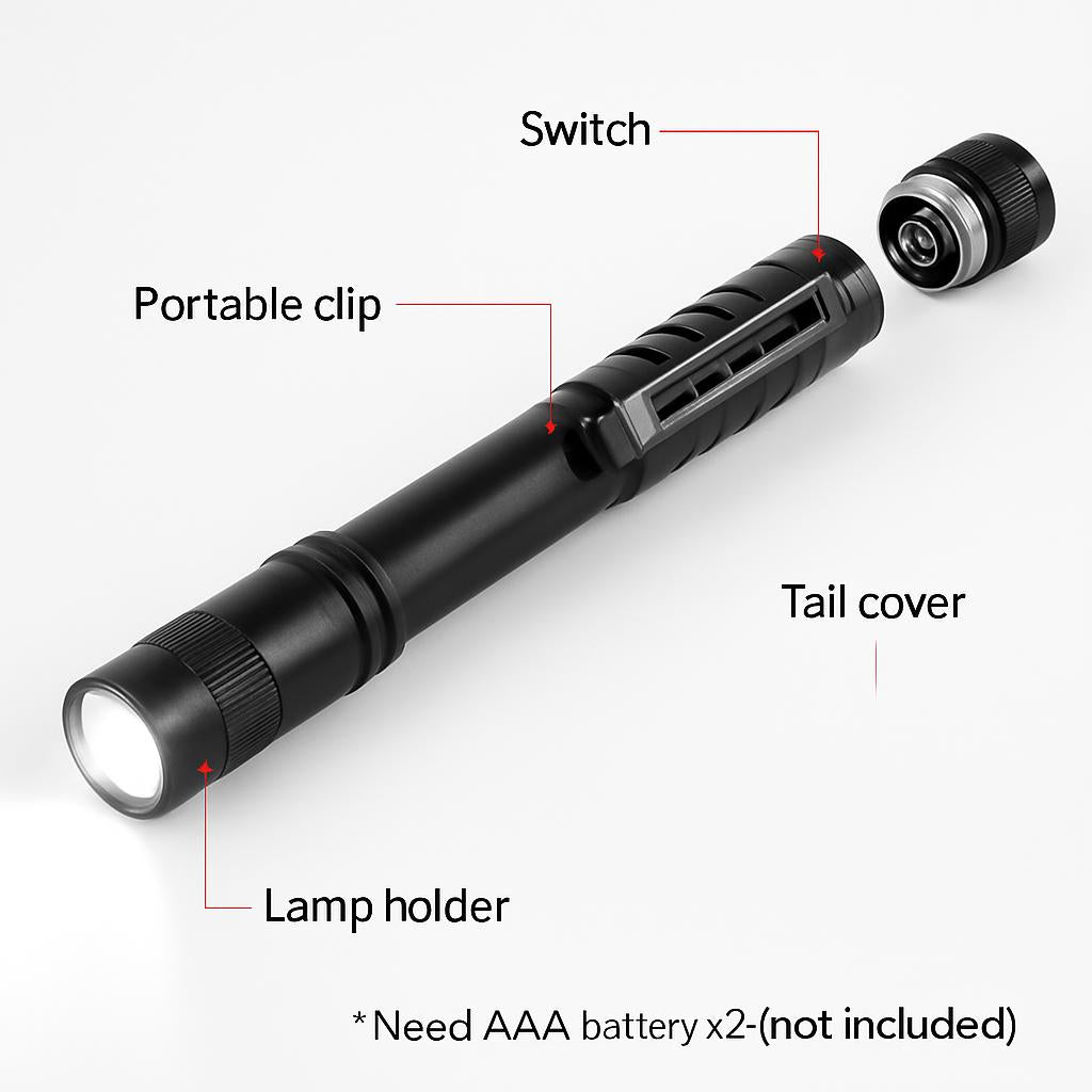 Eco-Friendly Rechargeable Aluminum LED Flashlight