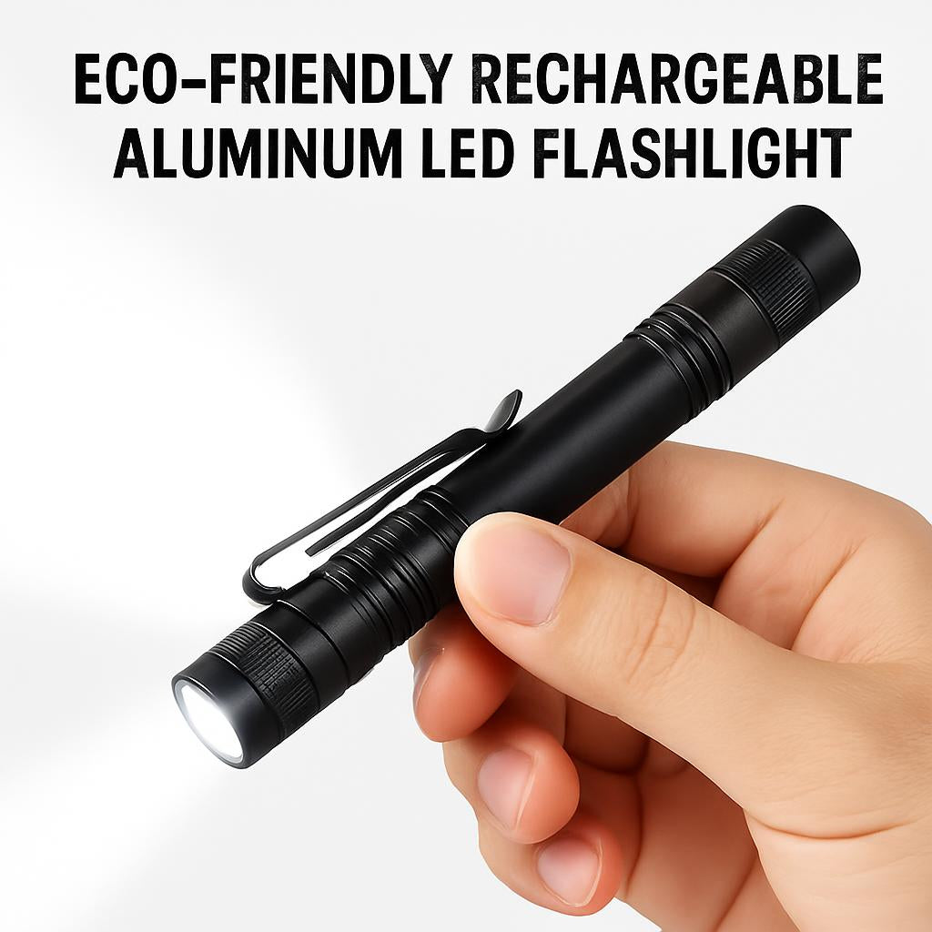 Eco-Friendly Rechargeable Aluminum LED Flashlight