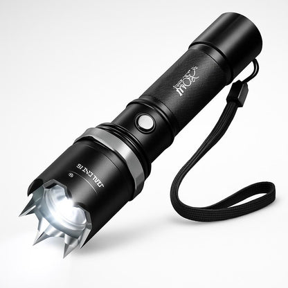 Ultra-Bright Self-Defense LED Flashlight in Matte Black
