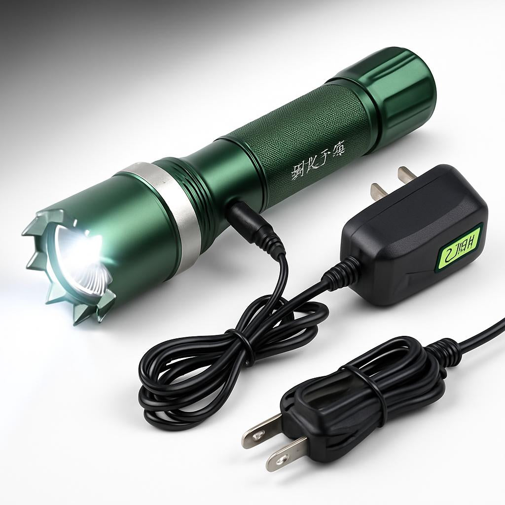 Ultra-Bright Self-Defense LED Flashlight - Rechargeable & Durable