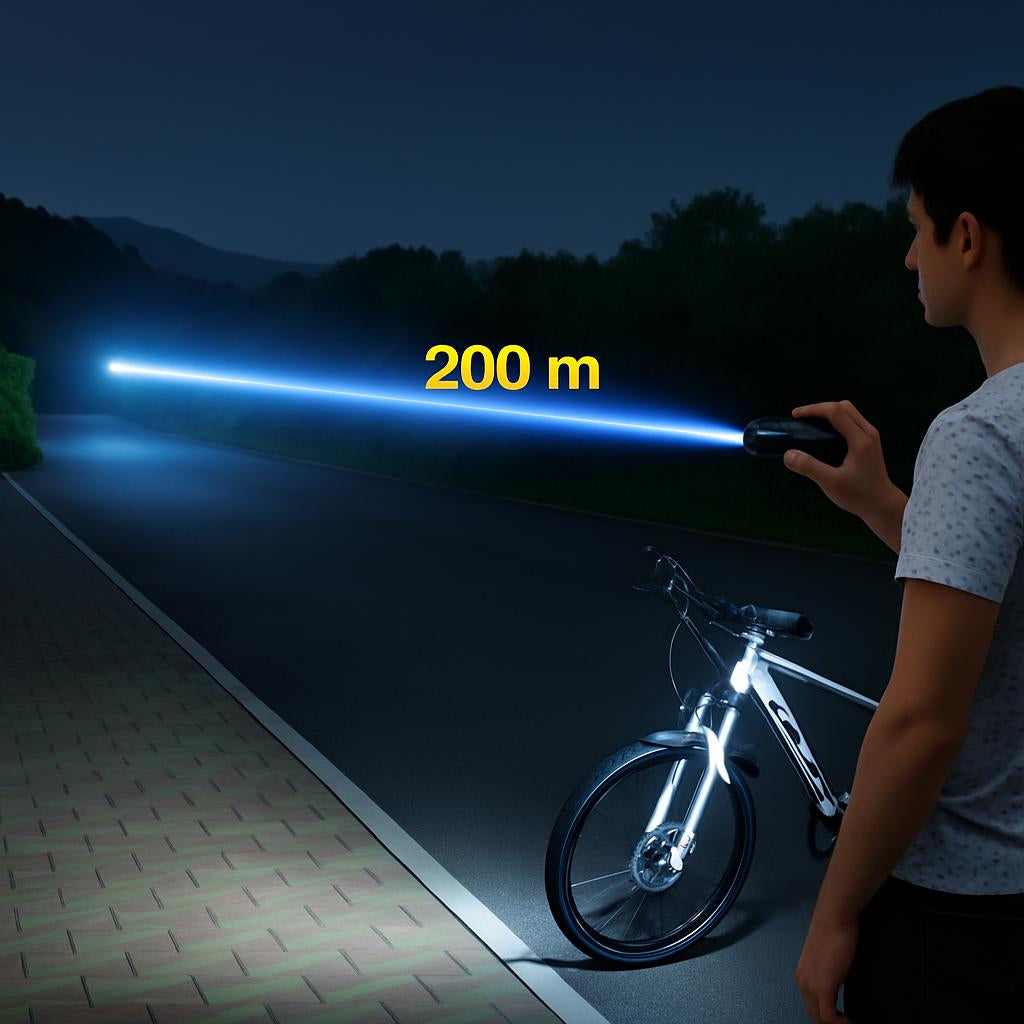Ultra-Bright Self-Defense LED Flashlight - Rechargeable & Durable