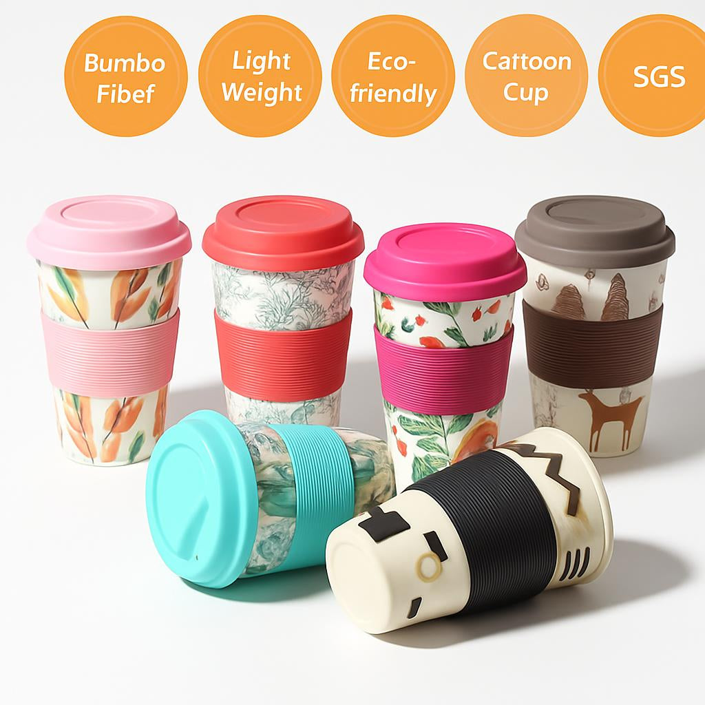 Eco-Friendly Reusable Bamboo Cup 400ml