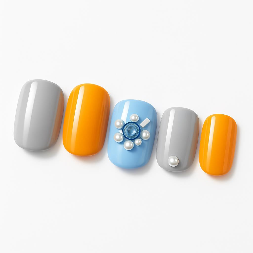 Eco-Friendly Reusable Press-On Nail Sets - Sustainable Beauty