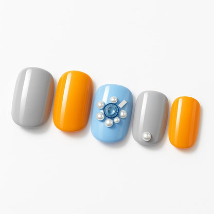 Eco-Friendly Reusable Press-On Nail Sets - Sustainable Beauty