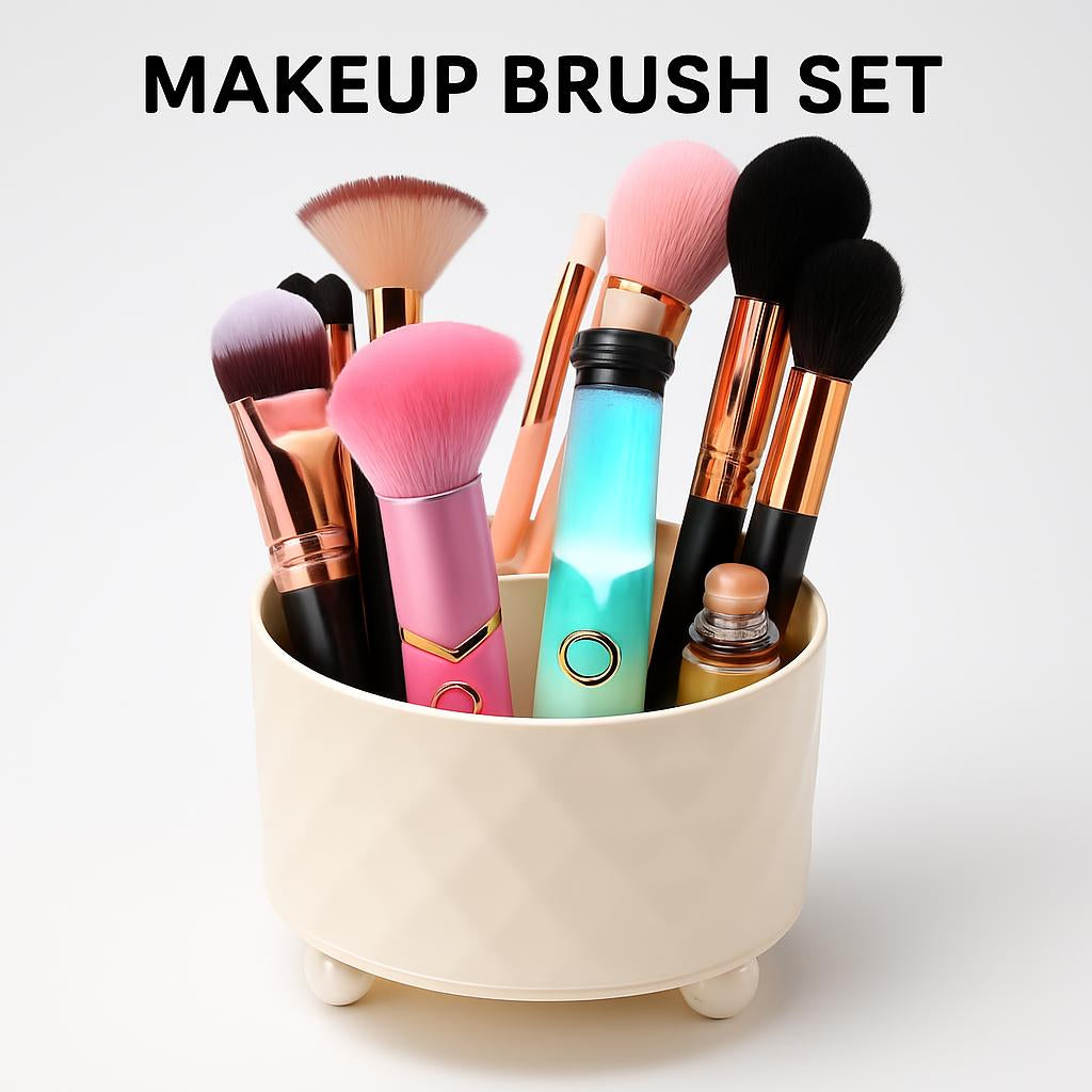 Eco-Friendly Makeup Brush Set with Sustainable Bristles