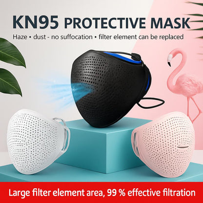 Black Reusable Ergonomic Face Mask - Sustainable & Comfortable