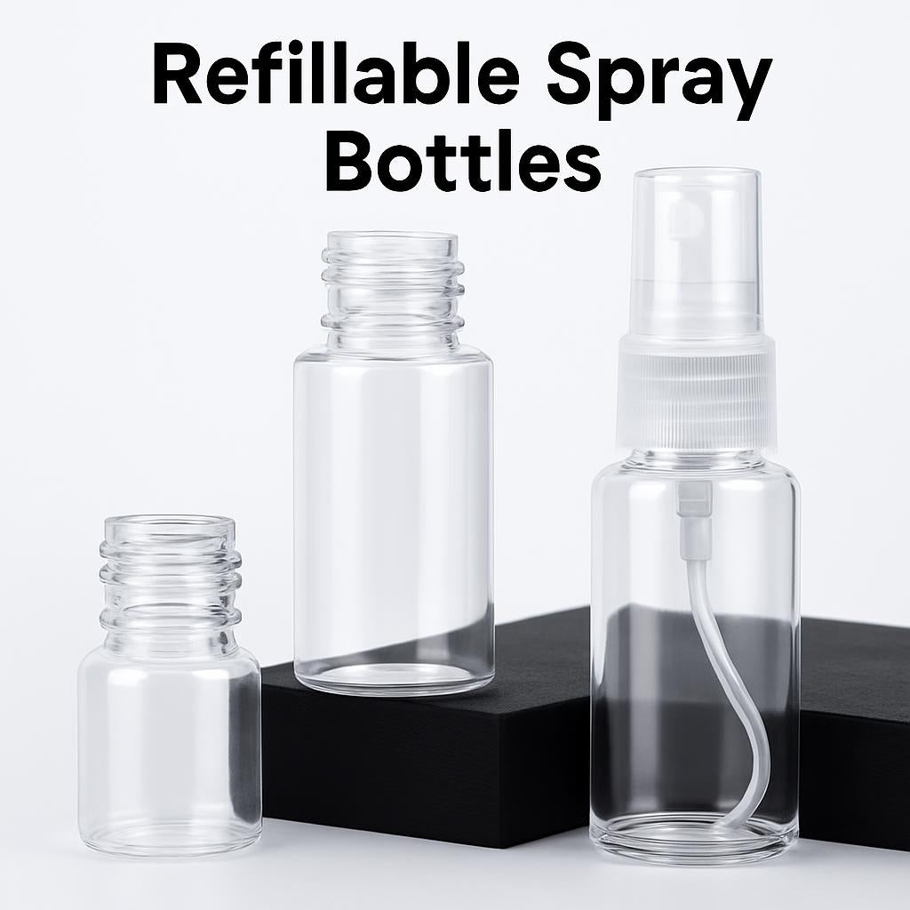 Eco-Friendly Refillable Clear Spray Bottle for Travel