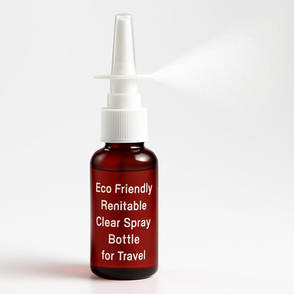 Eco-Friendly Refillable Clear Spray Bottle for Travel