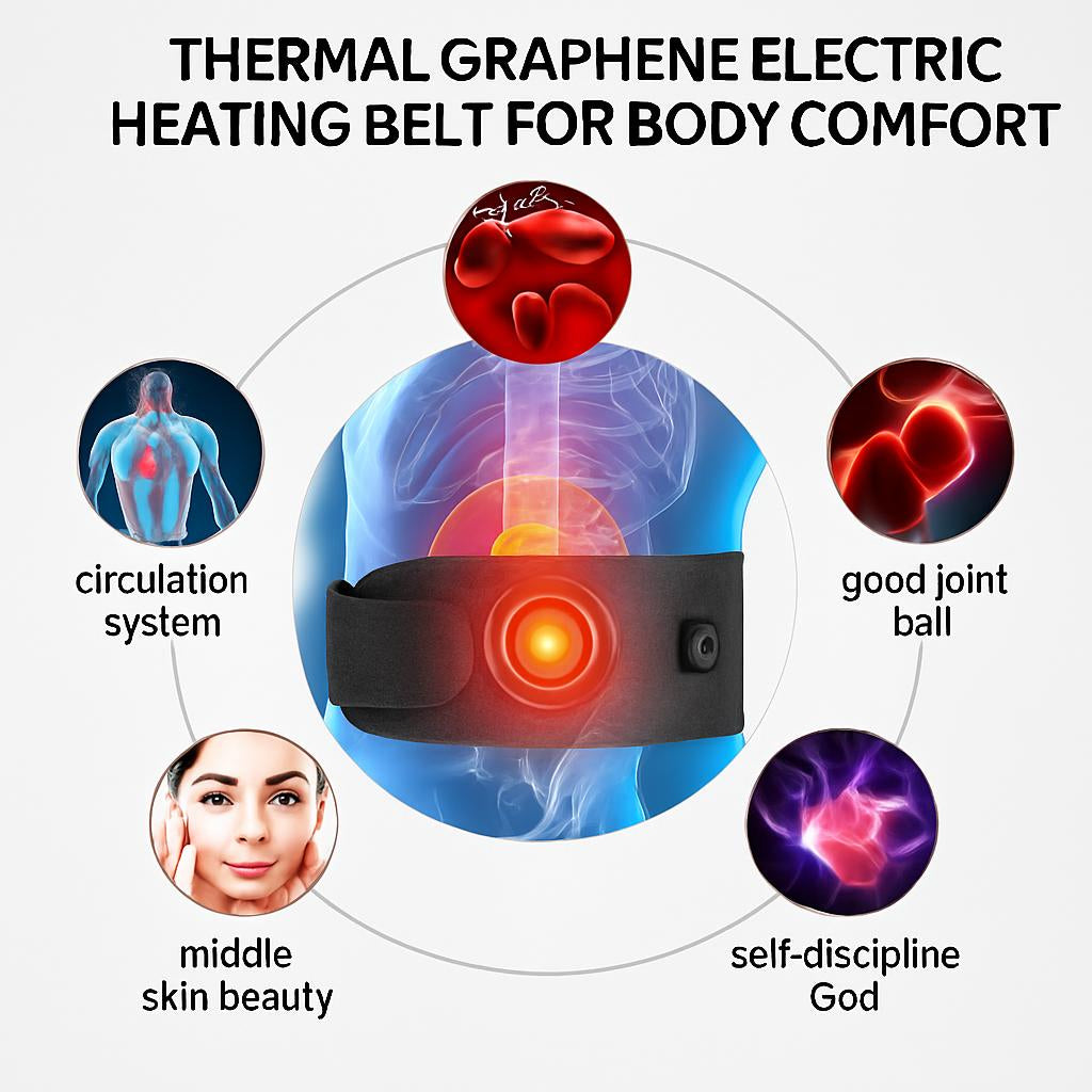 Thermal Graphene Electric Heating Belt for Body Comfort