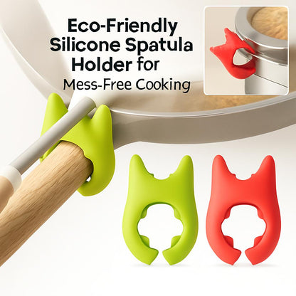 Eco-Friendly Silicone Spatula Holder for Mess-Free Cooking