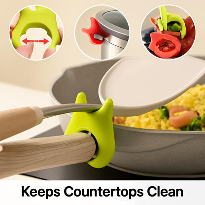 Eco-Friendly Silicone Spatula Holder for Mess-Free Cooking
