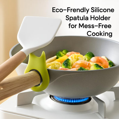 Eco-Friendly Silicone Spatula Holder for Mess-Free Cooking