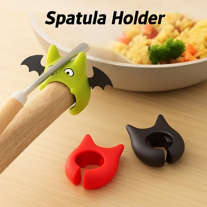 Eco-Friendly Silicone Spatula Holder for Mess-Free Cooking