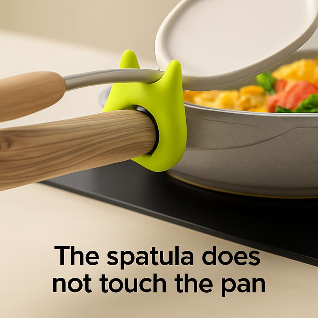 Eco-Friendly Silicone Spatula Holder for Mess-Free Cooking
