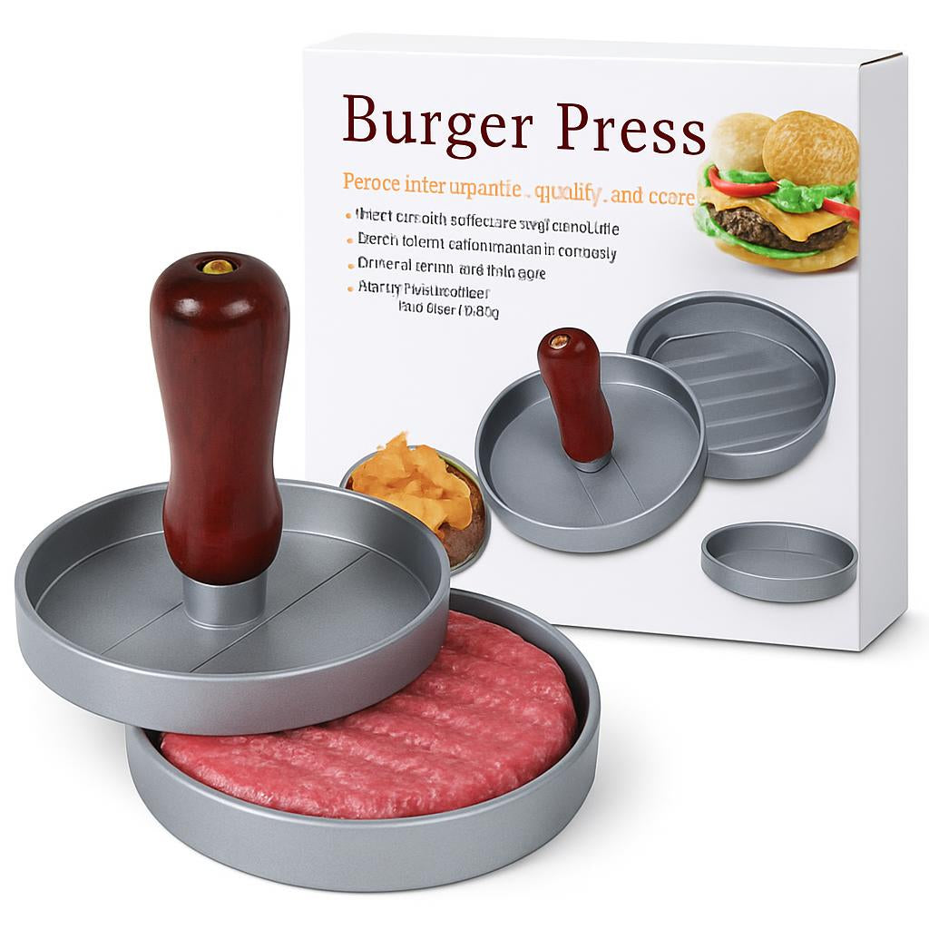Eco-Friendly Hamburger Meat Press - Durable, Reusable Kitchen Tool