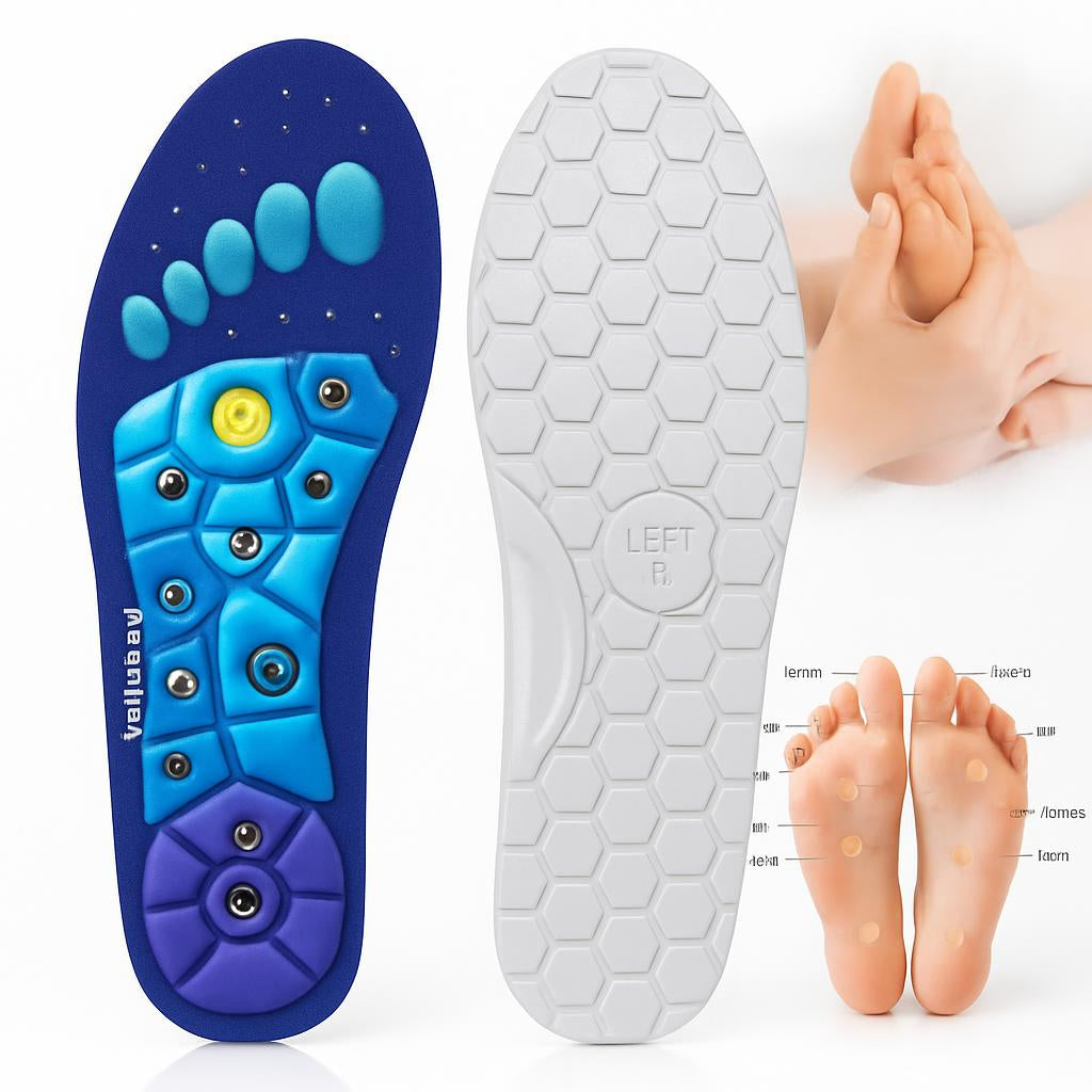 Magnetic Acupressure Insoles for Enhanced Foot Health and Circulation