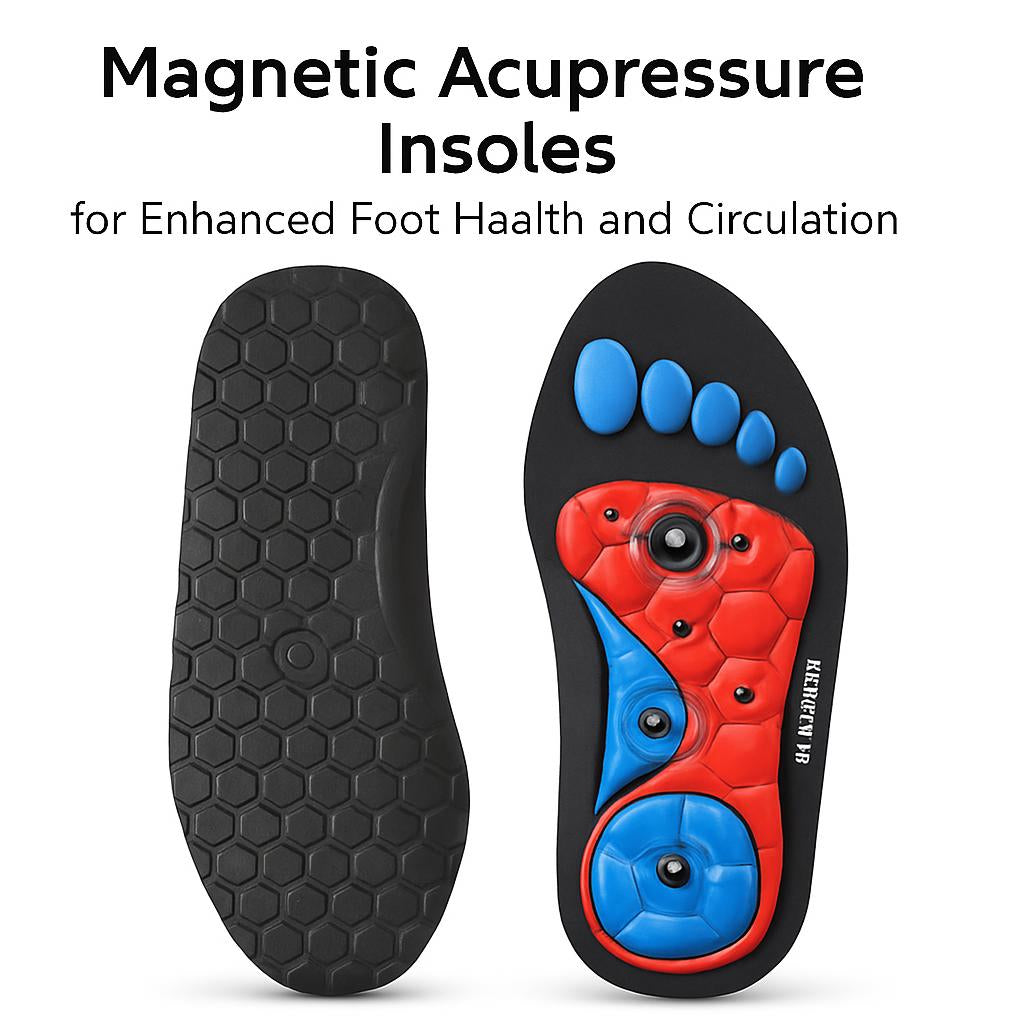 Magnetic Acupressure Insoles for Enhanced Foot Health and Circulation