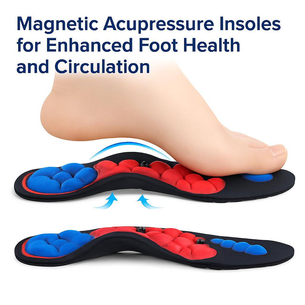 Magnetic Acupressure Insoles for Enhanced Foot Health and Circulation