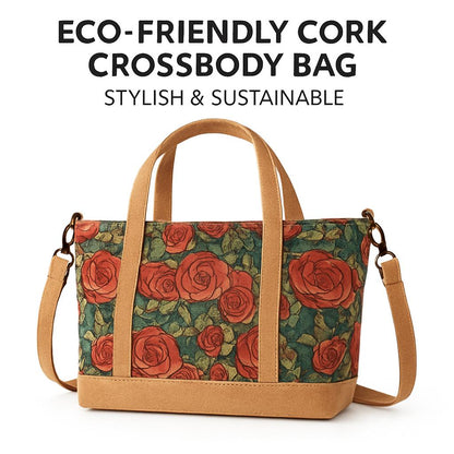 Eco-Friendly Cork Crossbody Bag - Stylish & Sustainable