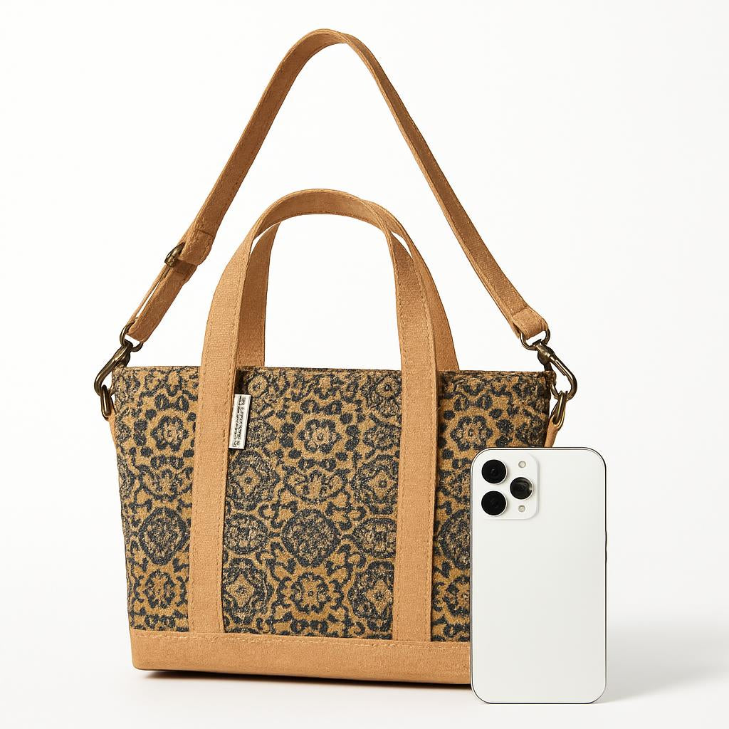 Eco-Friendly Cork Crossbody Bag - Stylish & Sustainable
