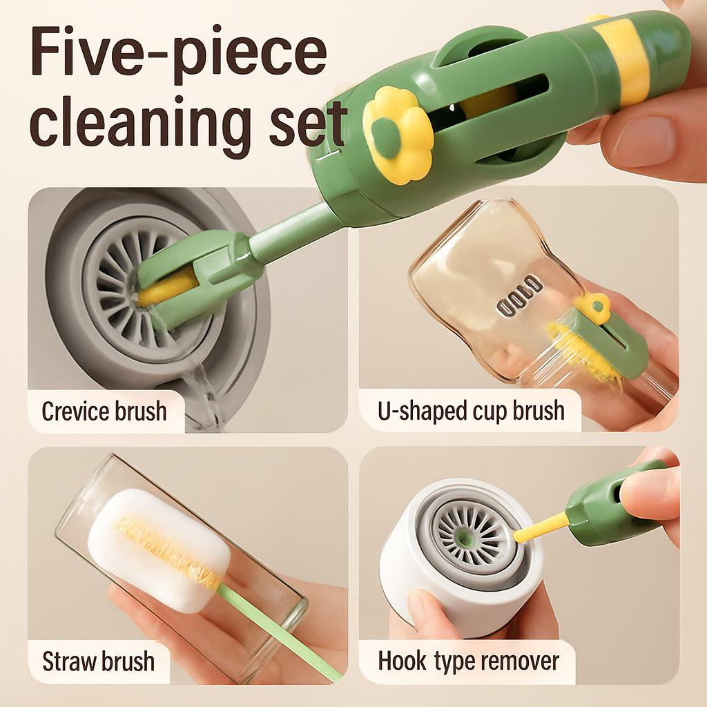 Eco-Friendly 5-in-1 Cup Washing Device