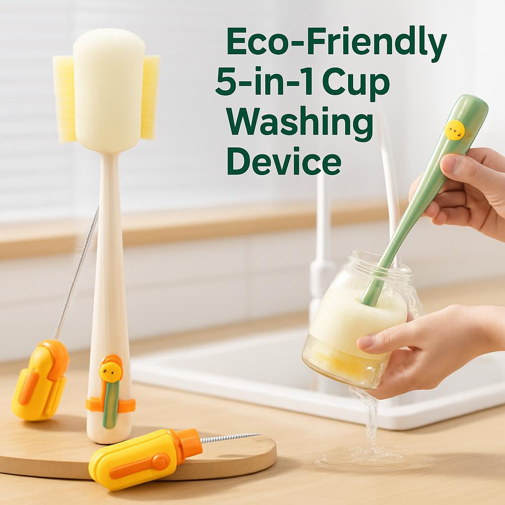 Eco-Friendly 5-in-1 Cup Washing Device