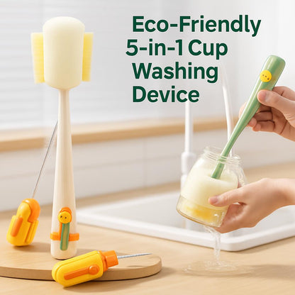 Eco-Friendly 5-in-1 Cup Washing Device