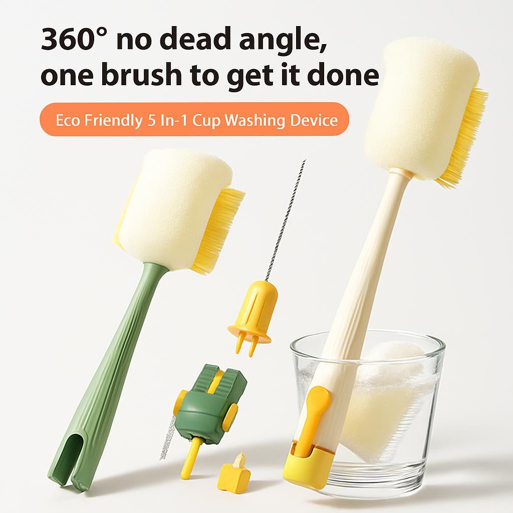 Eco-Friendly 5-in-1 Cup Washing Device